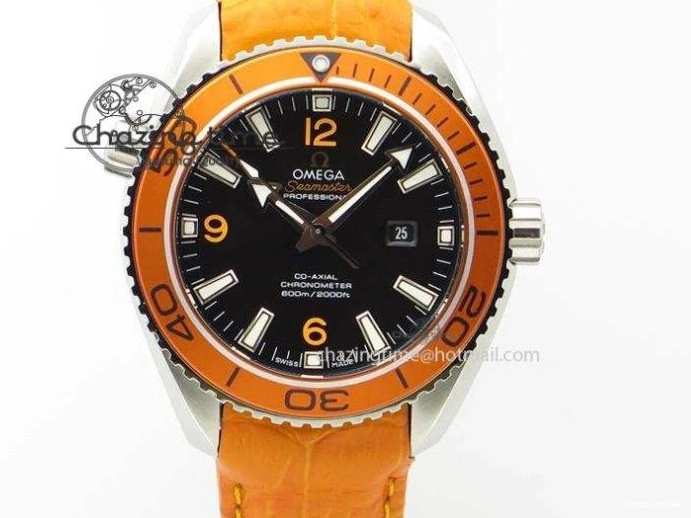0710 Planet Ocean 2016 43.5mm SS Black Bezel BP 1:1 Best Edition Black Dial On SS Bracelet A GoodFit 8195